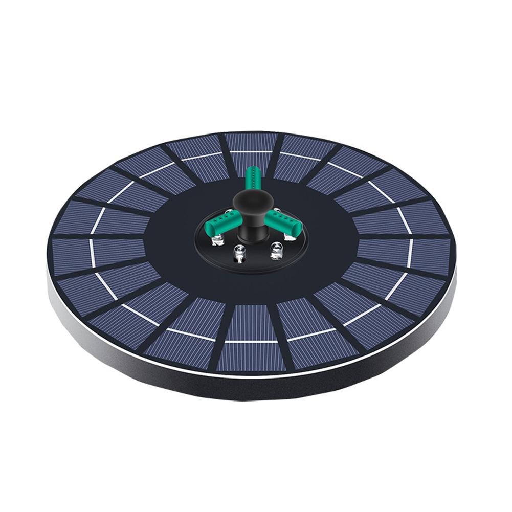 

4 Вт насос для фонтана для купания птиц на солнечной батарее с 7 насадками и цветными светодиодными лампами для садовых принадлежностей, бассейна, аквариума, пруда