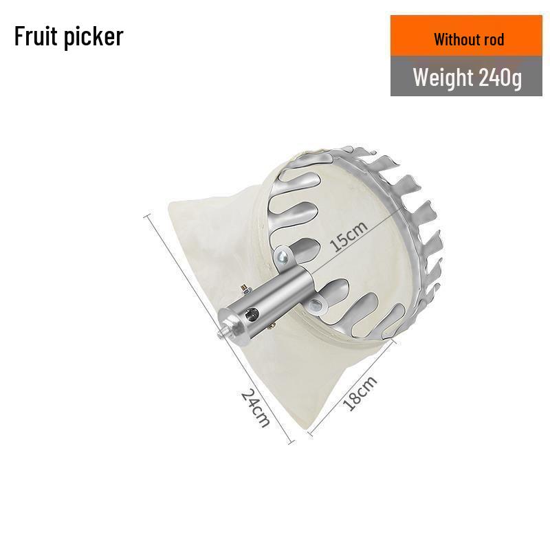 Multifunctional Stainless Steel Fruit Picker for High Altitude and Seasonal Use.