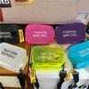The new shoulder bag of the season, jelly transparent personalized fashion small square bag, girl ins anti-splashing messenger bag