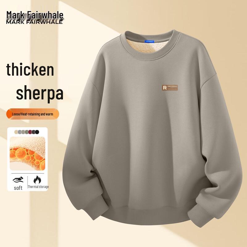 Mark Fairwhale Men s Fleece Lined Crew Neck Sweatshirt 3XL