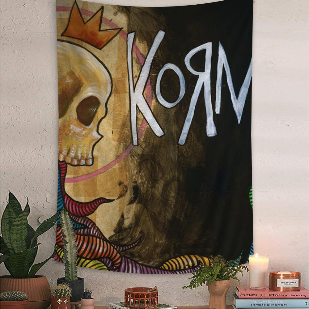 Korn Rock Band Music DIY Wall Tapestry Art Science Fiction Room Home Decor Wall Art Decor