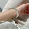Ice Transparent Imitation Jade Bracelet Smooth Polished Perfect For Daily Wear Elegant Gift For Women