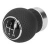 5 Speed Gear Shift Knob Genuine Leather Shifter Stick with Adapter Screw Hex Wrench Universal