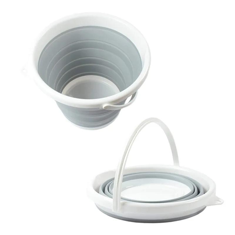 

Товсте силіконове складне відро для дому, портативне складне відро для риболовлі, мийних засобів, складського зберігання