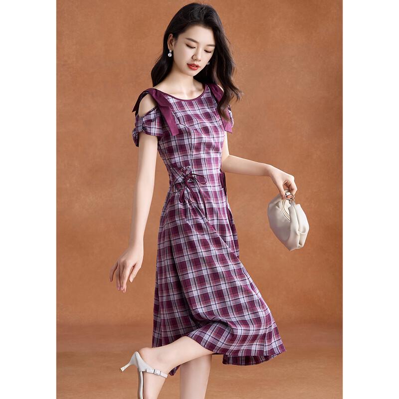 French Romantic Style A-Line Midi Dress 3XL