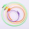 Candy-Colored Adjustable Plastic Embroidery Hoop for DIY Cross-Stitch & Punch Needle