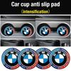 KXUOB1 Car Sticker 2/4Pcs Car Coasters Silicone Anti-Slip Water Cup Mat Drink Pad For BMW 1 3 4 5 7 Series X3 X5 X7 G30 G32 G01 G02 G05
