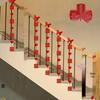 Wedding Xi Character Staircase Handrail Decoration - Non-Woven Fabric Sticker Set