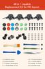 Repair Repair Kit for OLED Switch Repair Repair 3D Sensor Analog Set of Thumb Japanese Instruction Manual Included Joy-Con [48-in-1 Joy-Con