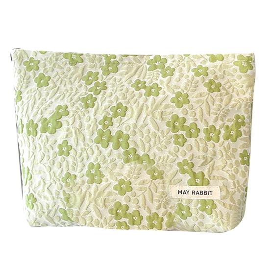 Estetyczna kosmetyczka w kwiaty kosmetyczka duża pojemność zapięcie na suwak wodoodporna damska kosmetyczka podróżna organizer na makijaż