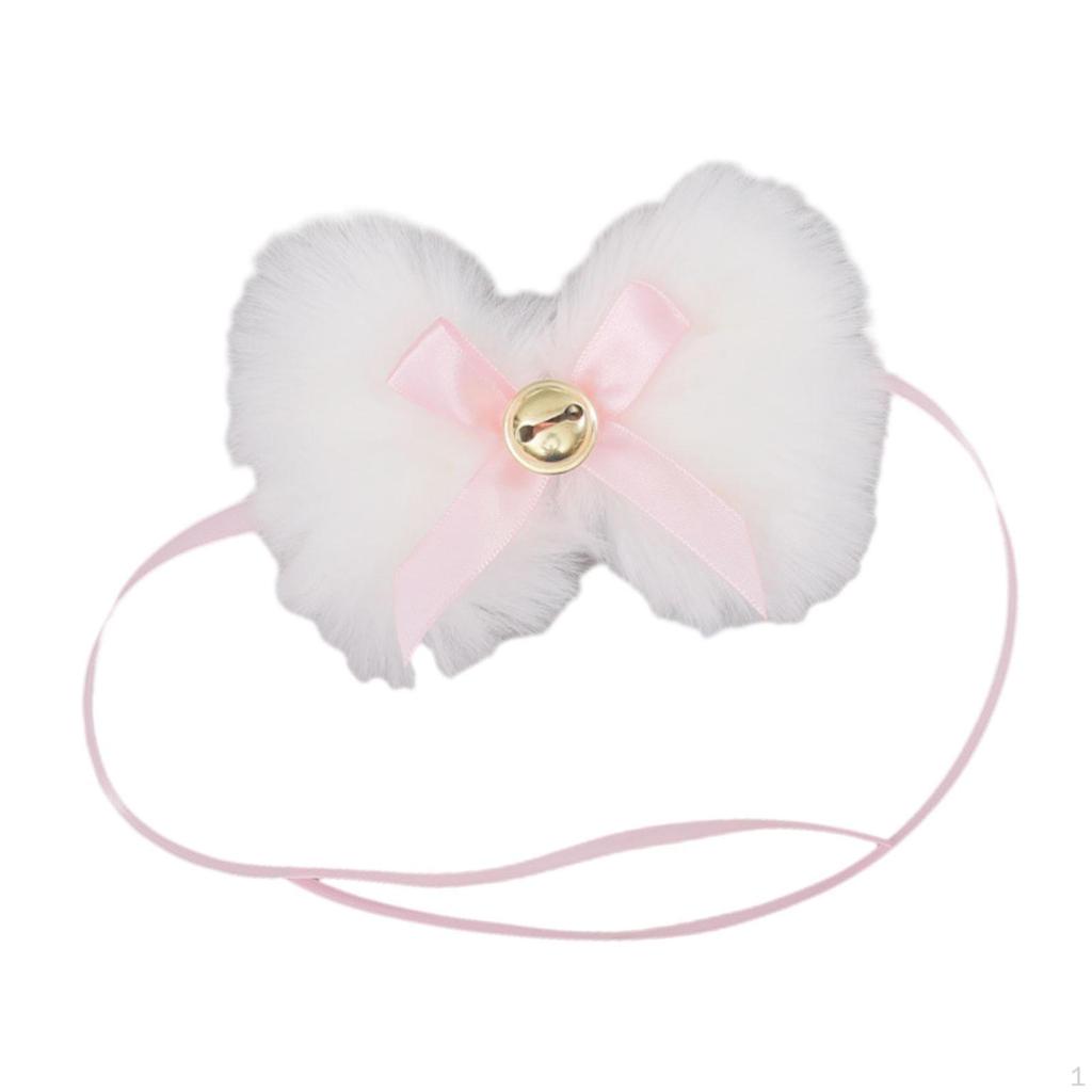 Bell Choker for Women, Lolita Neck Bow, Girls Sweet Lovely Party Accessories, Furry