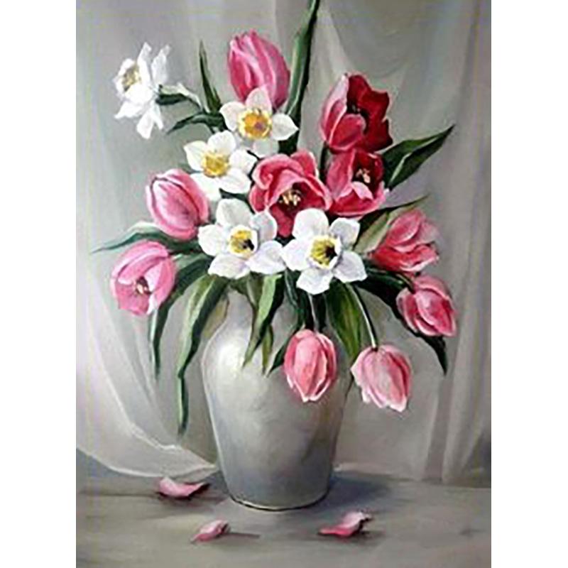 DIY Flower 5D Diamond Painting Full Round Drill Rose Diamond Embroidery Cross Stitch Kits Mosaic Resin Home Decor Gift Wall Art