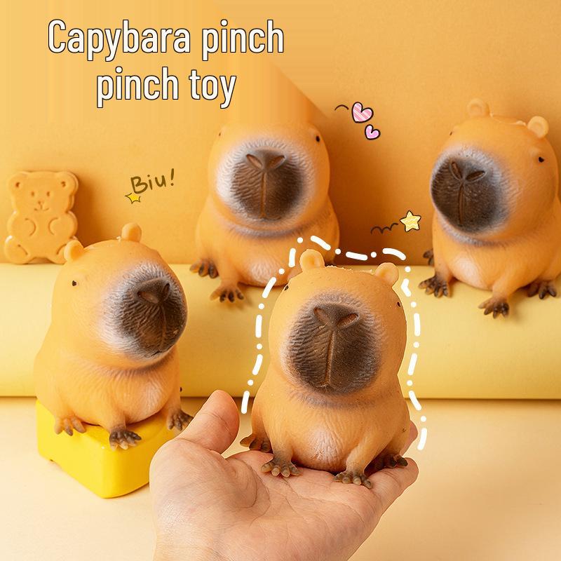 Capybara-kun Decompression Animal Toy – Stress Relief Pinch Ball
