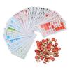 Vintage Wooden Bingo Game Set Large Print Cards Fun Family Group Activity for Parties, Classroom & Game Nights, Easy Reading