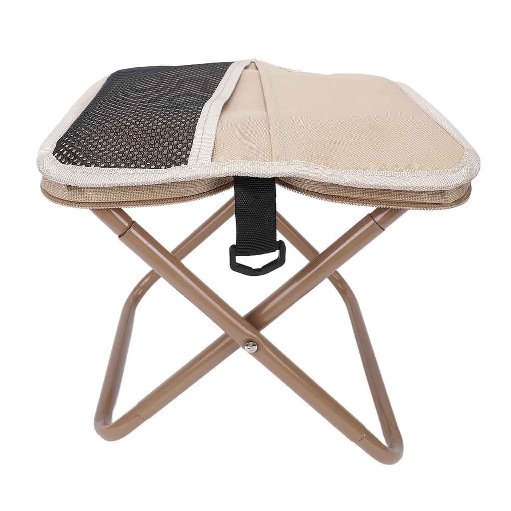 Handbag Stool Portable Folding Stool Camping Chair Outdoor Shoulder Bag Stool Khaki Small Size