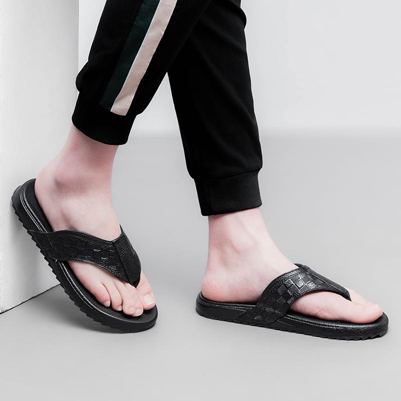Fashion Cool Half Drag Brand Summer Beach Men Slippers Fashion Men's Casual Shoes Mens Beach Flip Flops Simple Male Flats Men's Shoes