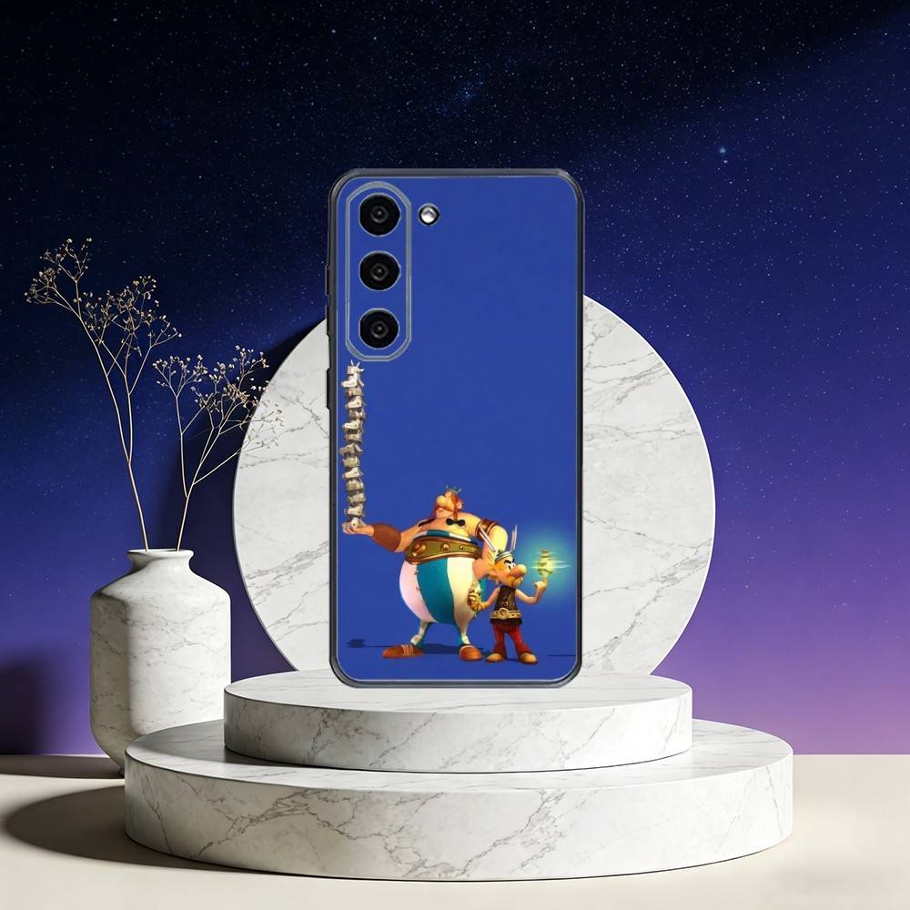A-Asterix C-Cartoon O-Obelix Phone Case For Samsung Galaxy A73,A72,A71,A70,A53,A52,A51,Others Soft Black Cover