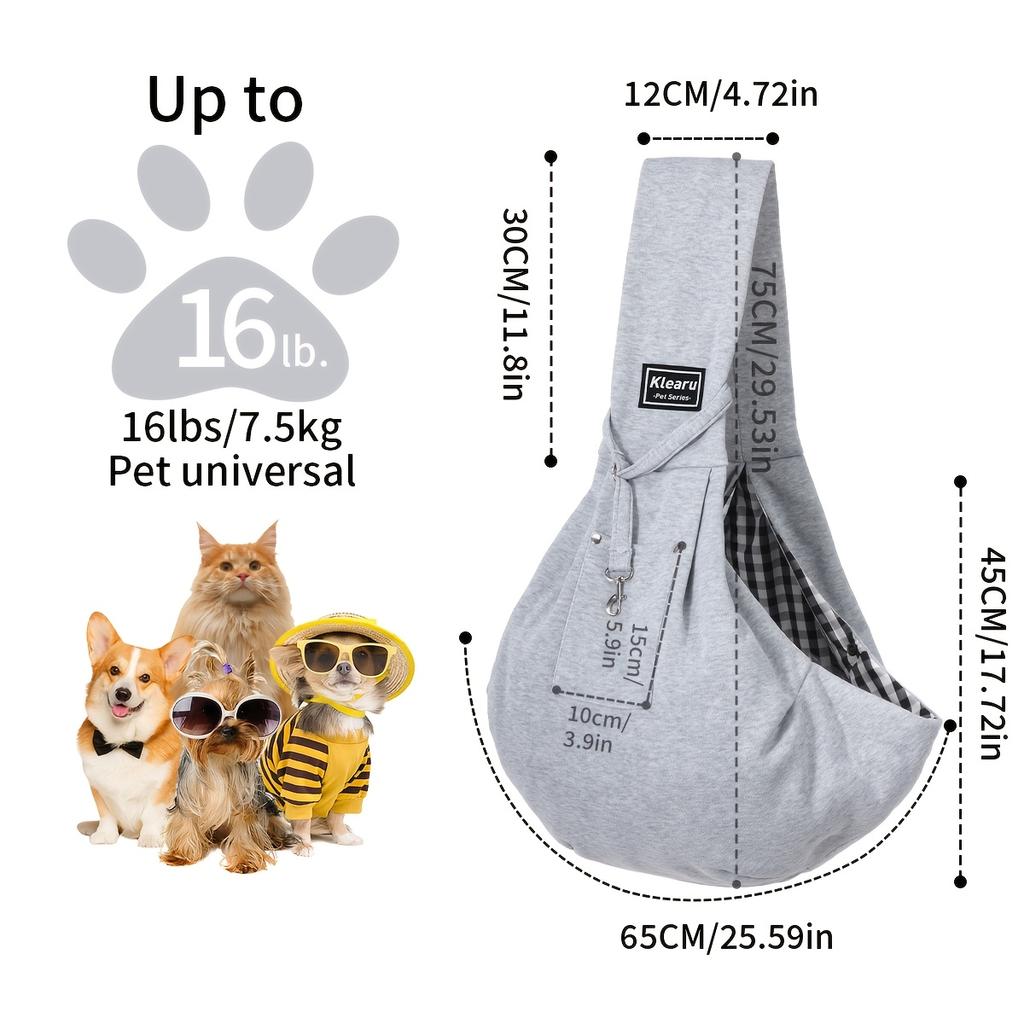 Borsa a tracolla comoda in cotone per cani e animali domestici, borsa a tracolla per viaggi all'aperto, portatile, per gatti e cuccioli, accessori per il trasporto di animali domestici