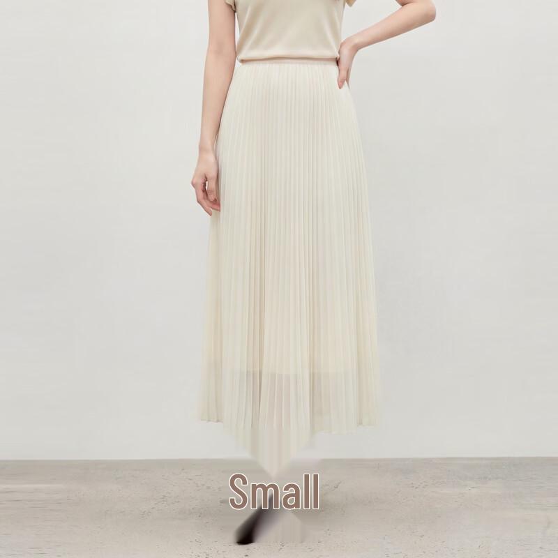 Qius Shui Yi Ren High-Waist Accordion Pleat Midi Skirt