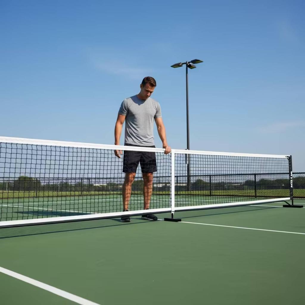 Portable Pickleball Net with Carrying Bag Stable Equipment Strong for Driveway