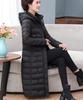 Dámské Zimní S kapucí Tenká Tenká Větruodolná Velká kapsa X-Dlouhý kabát Nabíraná bunda Bavlna Vycpaná Parka Svrchní kabát