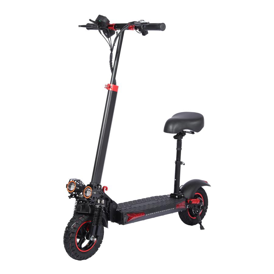 Upgraded Model 1200W 48V 18AH Electric Scooters With USB Charger EU USA Warehouse Foldable with 11inch Off-road Tires 45km/h