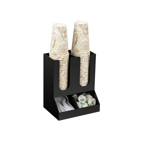 

Acrylic Cup Stand, Paper Cup Holder, Coffee Cup Storage, Paper Cup Dispenser, Suitable for Convenience Stores, Coffee Shops, Buffets, Offices, and Mor