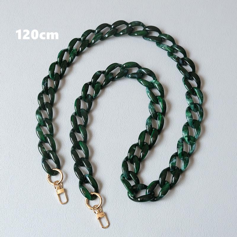 New Phone Accessory Detachable Chain Green Crossbody Resin Luxury Strap Phone Case Chains Acrylic Shoulder Lanyard Hanging Chain