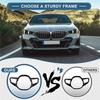 Car Steering Wheel Button Frame Panel Decoration Cover Trim For BMW 5 Series G60 2024 2025 Accessories