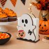 Wooden Napkin Stand Halloween Ghost Holder, Cute Paper Towel Decorative Festive Theme Party Supplies Stand, Freestanding Tissue Dispenser Organizer