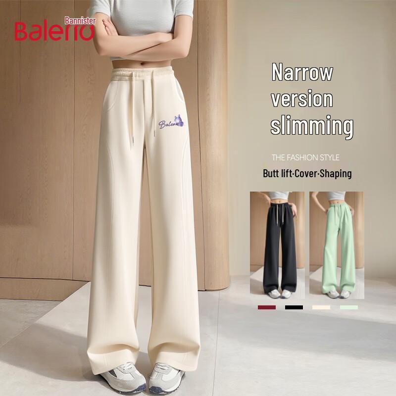 Baleno Women's High-Waist Straight-Leg Casual Pants