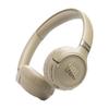 JBL TUNE 680NC On-Ear Wireless Headphones with Noise Cancelling, Multi-Point, Wired High-Resolution Audio, and 76 Hours of Playback (Beige)