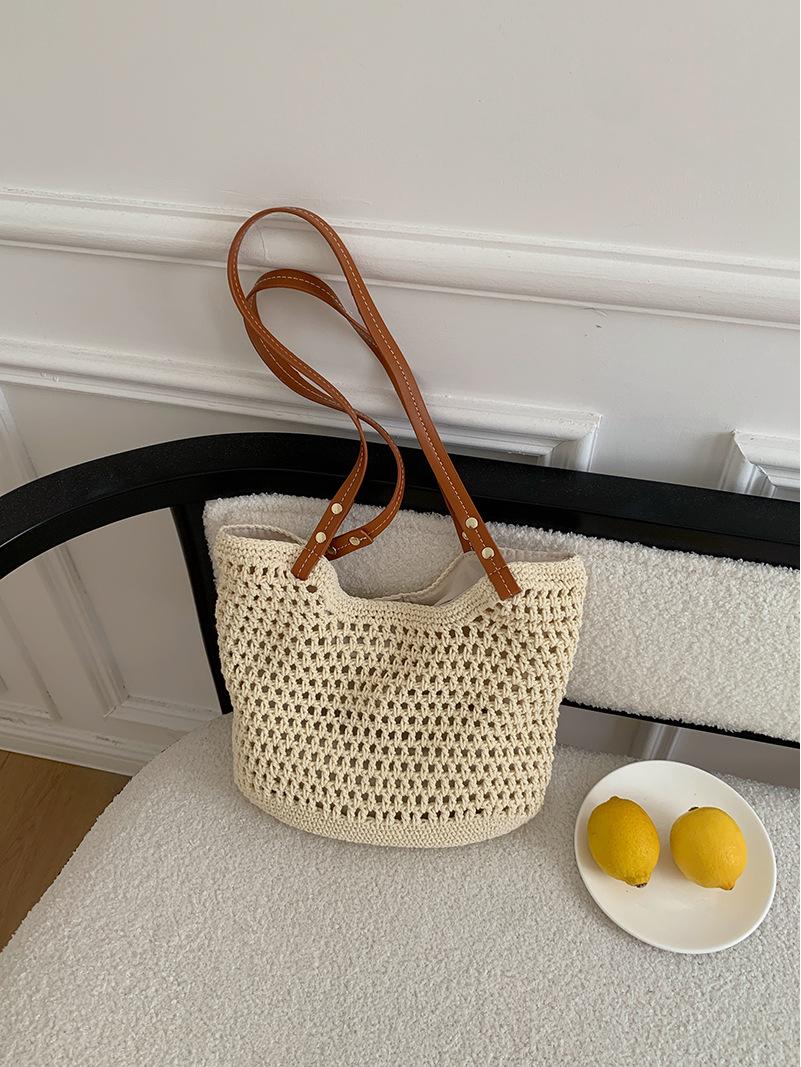 

Летняя женская универсальная плетеная соломенная сумка-тоут - Пляжная и для поездок