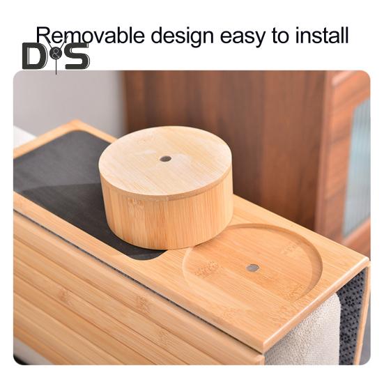 Bambusová pohovka Podložka pod loketní opěrku s držákem na šálek Protiskluzová podložka s organizérem pohovky Skládací pohovka Caddy Stolek na nápoje Dálkové ovládání telefonu