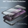 New 360 Full Protection Double Sided Clear Phone Case for iPhone 11 12 13 14 15 16 17 Pro Max Wireless Charging Magnetic Cover