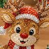 Sunlight Reflecting Ornaments Christmas Faux Diamond Art Ornament, DIY Santa Claus Sun Catcher Kit, Rhinestone Parent Child Interactive Crafts