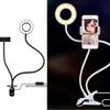 Selfie Flash Ring Light & Mobile Phone Holder Camera Long Arm USB Clip On