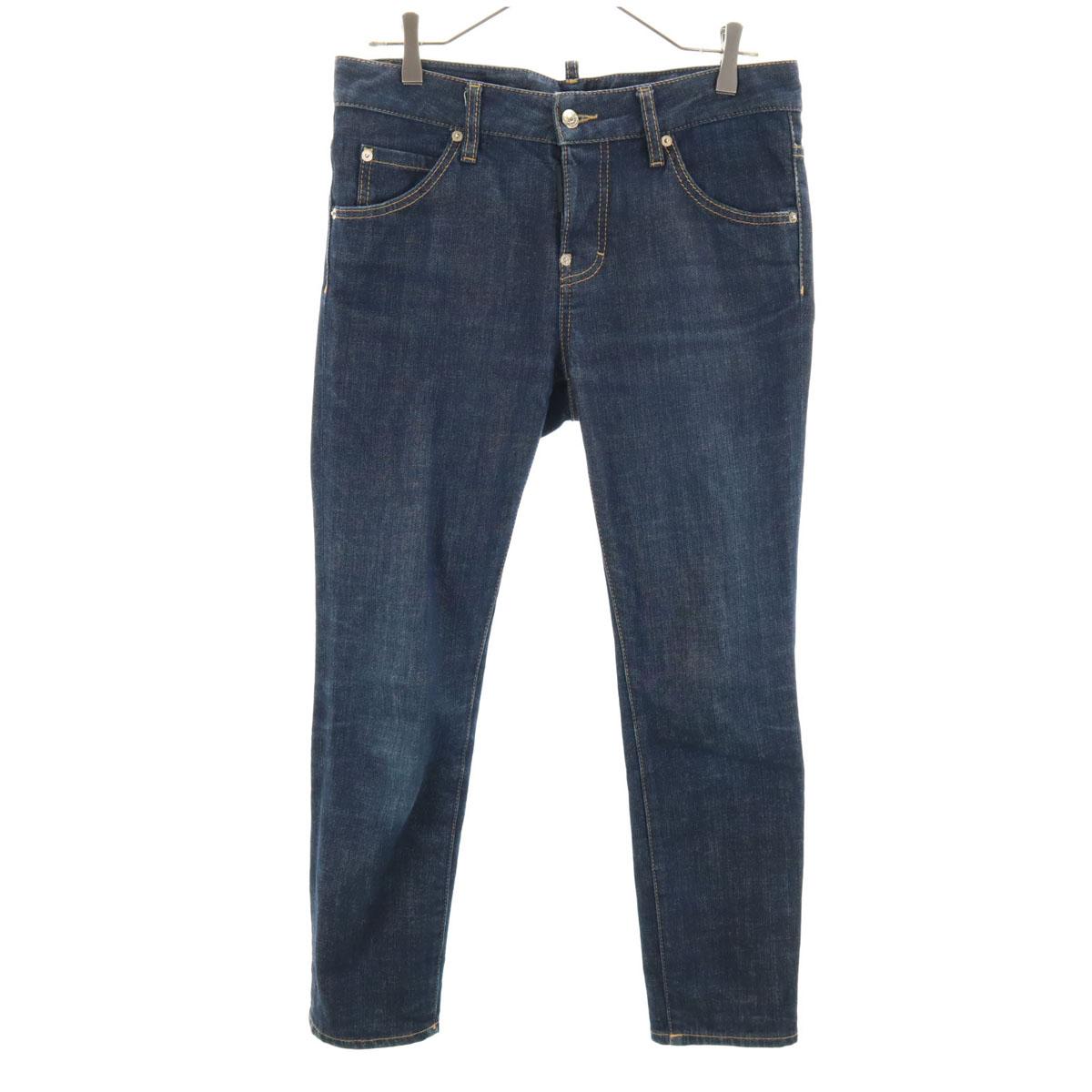 

Dsquared2 Сделано в Италии Джинсы скинни длиной до щиколотки 40 Индиго Женские Б/У