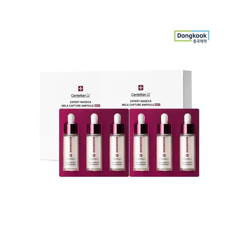 Expert Madeca Mela Capture Ampoule Max 15ml x 3 (2 boxes) Melanin Care for Freckles, Wrinkles, Elasticity, and Radiance