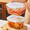 Large 2-Layer Glass Food Storage Container
