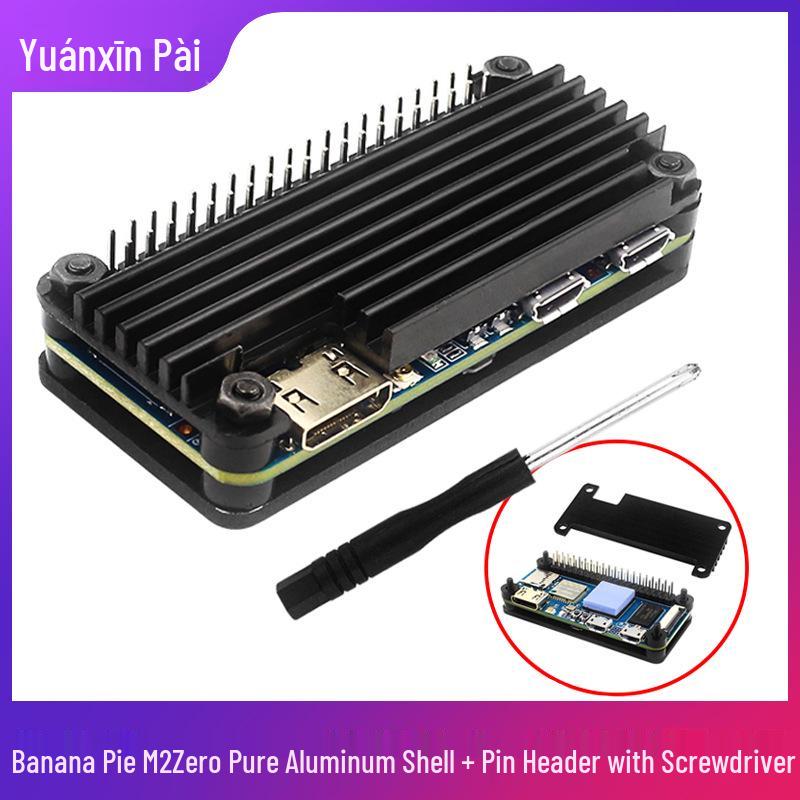 Banana Pi M2 Zero Aluminium Schutzgehäuse mit Stiftleisten & Schraubendreher