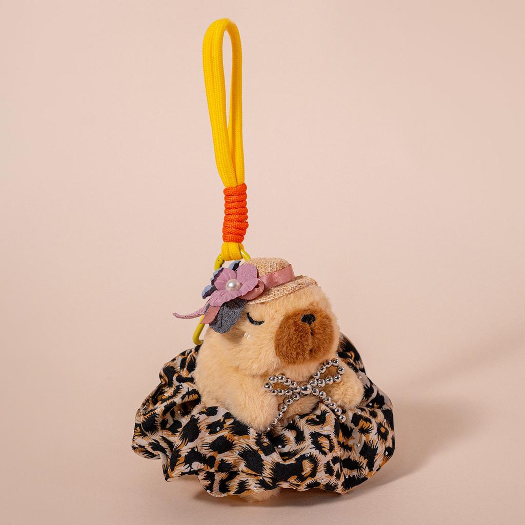 Cute Cute Capybara Pendant Plush Toy Doll Kapibara Doll Couple Bag Keychain Rag Doll