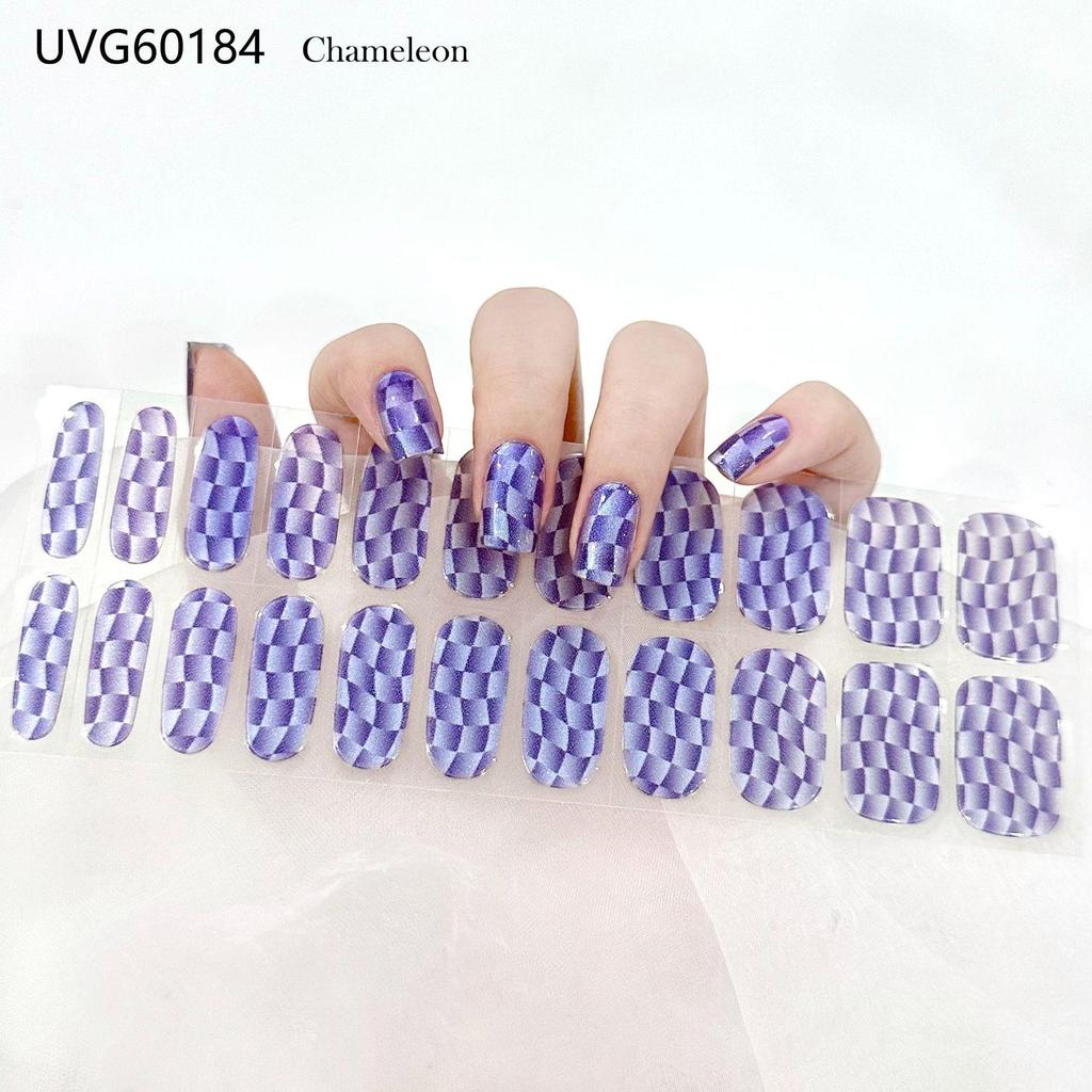 Transparent Nude UV Gel Nail Art Stickers: Semi-Cured, Semi-Baked Manicure Sheets