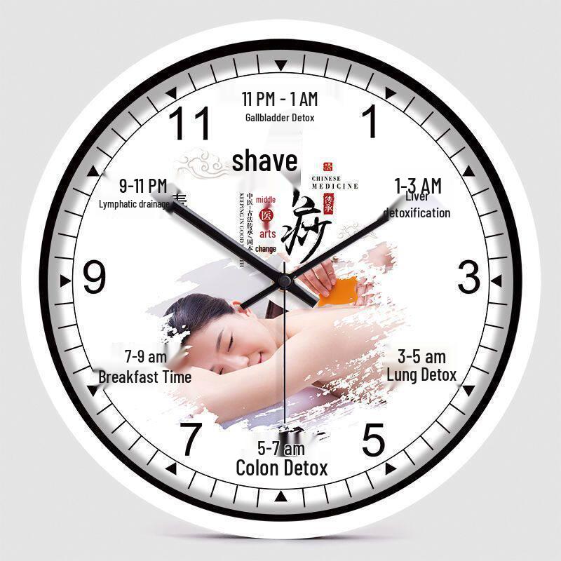 Health Club & Beauty Salon Silent Wall Clock for SPA and Therapies