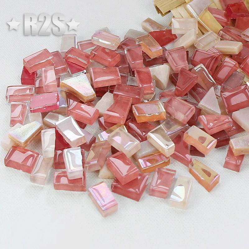 100g Glass Mosaic Tiles Multi Color Mosaic Piece DIY Mosaic Making Stones for Craft Hobby Arts Home Wall Decoration Arte