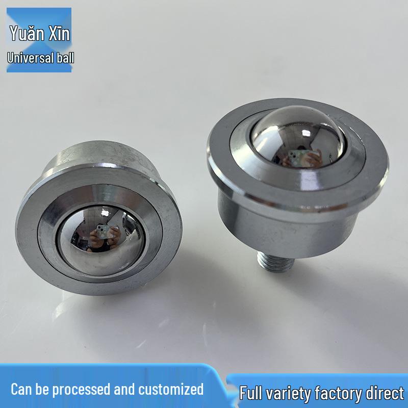 Heavy-Duty Stainless Steel Universal Wheel with Stem Car-Type Bullseye Ball Bearing