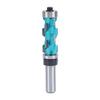 Flush Trim Router Bit 1 2 Shank Spiral Carbide Double Bearing Woodworking Trimming 3 4in Dia 1‑11 16in Cutting Length
