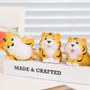 Tiger Wooden Carving Small Figurine Handcrafted Animal Decor For Kids And Gifts