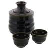 Tableware East Sake Set Gift Set: Sake Warmer & 2 Sake Cups (Fresh Green Design), Pair Gift Set, Boxed, Japanese Tableware, Gift Wrapping Available