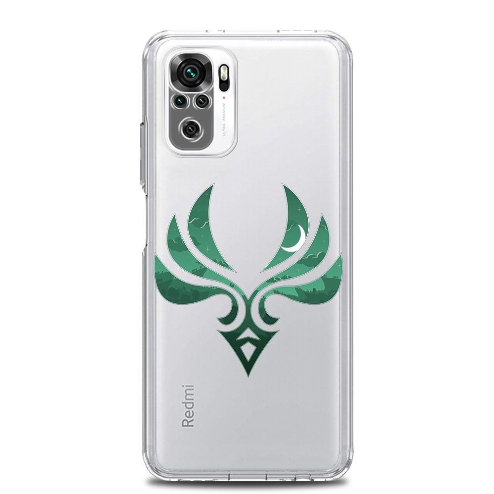 Süße Genshin Impact Logo Handyhülle für Xiaomi Redmi Note 11 9S 9 8 10 Pro 7 8T 9C 9A 8A K40 Pro 11T 5G Silikon Clear Cover
